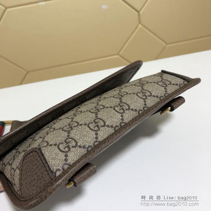 GUCCI古馳 新款 489617 Gucci女包 古馳單肩包 Gucci斜挎包 古馳虎頭標 肩帶可調 可做胸包腰包斜挎包 pvc/啡棕  ydgq3423